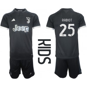 Juventus Adrien Rabiot #25 Tredje Kläder Barn 2023-24 Kortärmad (+ Korta byxor)
